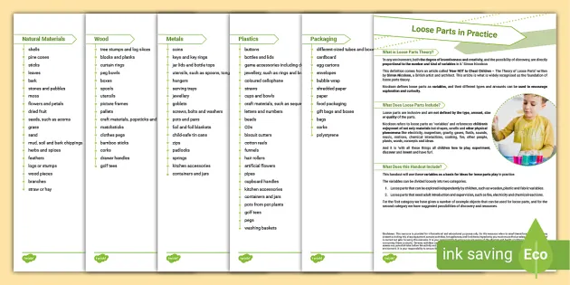 Loose Parts Resource