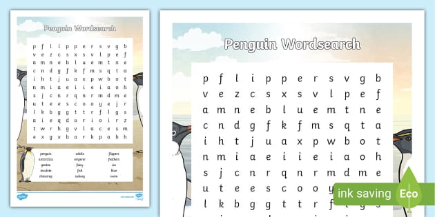 Download Word Search on Club Penguin Word Search