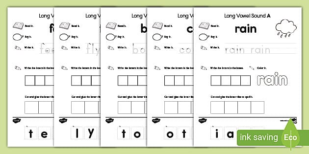 long vowel worksheets ela teaching resources twinkl