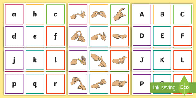 BSL fingerspelling alphabet letter G cross stitch pattern