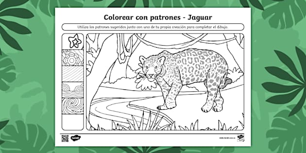 jaguar para colorear