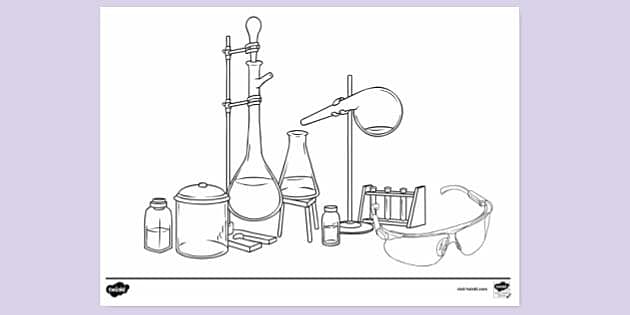 free science lab coloring pages