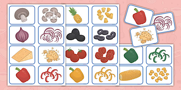 Food Matching Cards (teacher made) - Twinkl