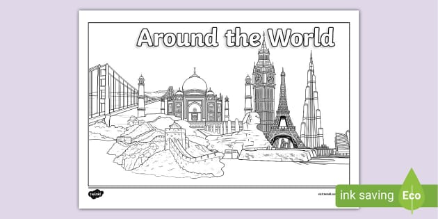 26+ Around The World Coloring Sheets