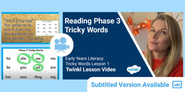 Tricky Words Video Lesson 1 | Early Years Literacy - Twinkl