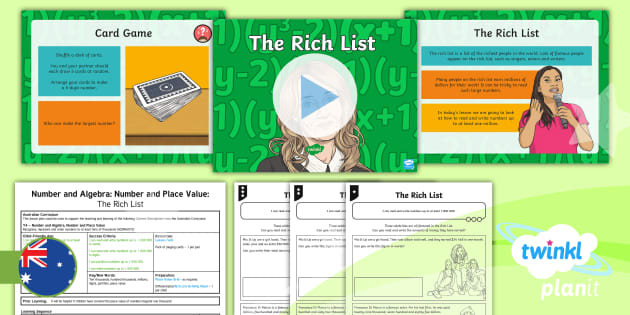 PlanIt Mathematics Year 4 Number and Algebra: Number and Place Value ...
