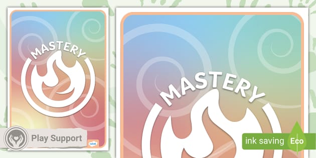 Mastery Play Icon Display Poster (teacher made) - Twinkl