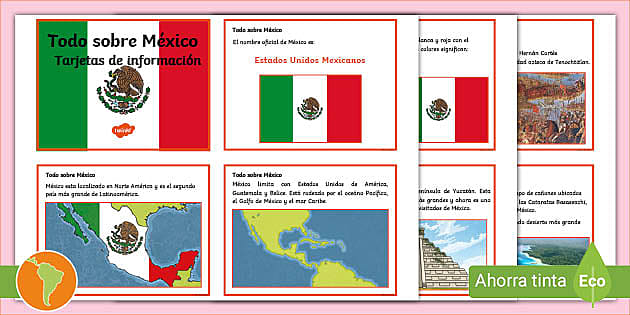 FREE! - Tarjetas de información: Día de la independencia - México- Guía de
