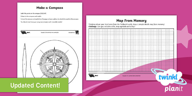 Geography: Our Local Area Year 1 Unit Home Learning Tasks - Compass Point