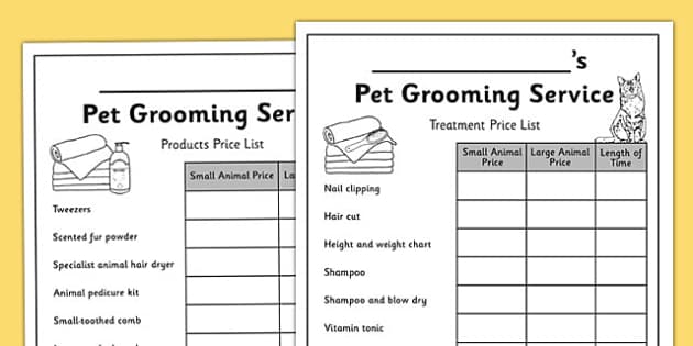 Dog Grooming Hair Length Chart