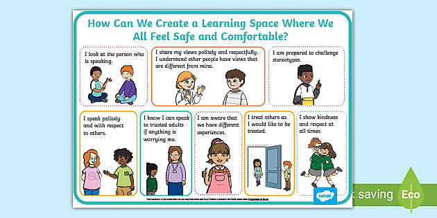 PSHE Safe Learning Space Display Poster KS1 Teacher Made   T Lf 2549864 Pshe Safe Learning Space Display Poster Ks1 Ver 1 