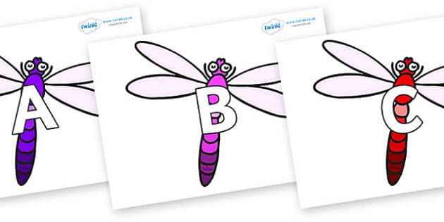 FREE! - A-Z Alphabet on Dragonflies (Teacher-Made) - Twinkl