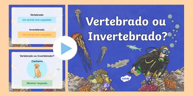 Exemplo do Jogo de perguntas e respostas sobre Evolução de Vertebrados