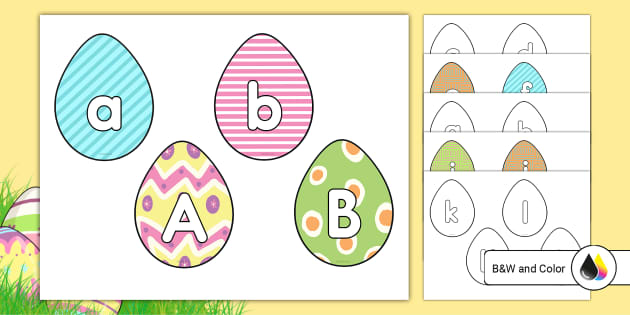 Easter Egg Letter Matching Twinkl USA Resources Twinkl