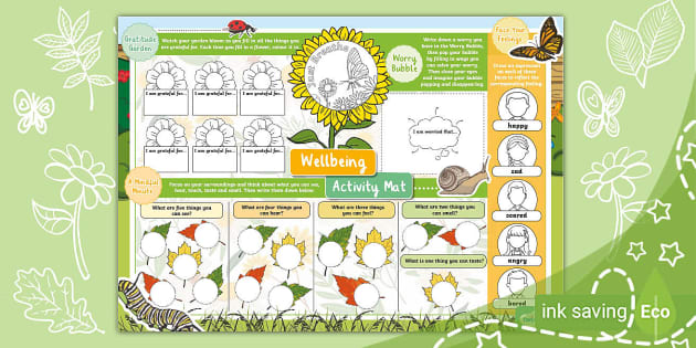 Wellbeing Activity Mat (teacher Made) - Twinkl