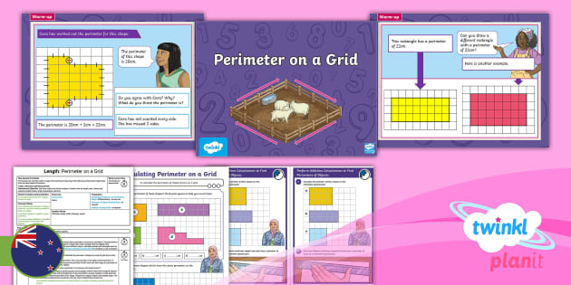 Level 3 Length: Perform Addition Calculations to Find Perimeters of Objects