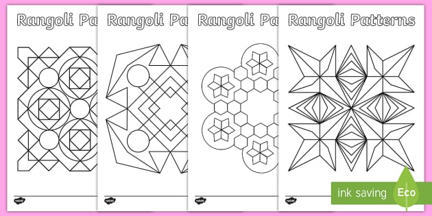 Hindu Diwali Rangoli Patterns Templates teacher Made 