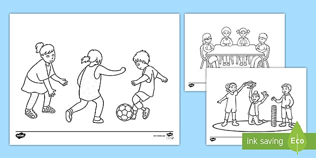 coloring pages school activities