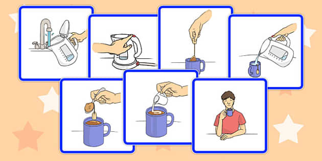 Making a Cup of Tea Sequencing Cards - cup, tea, sequencing