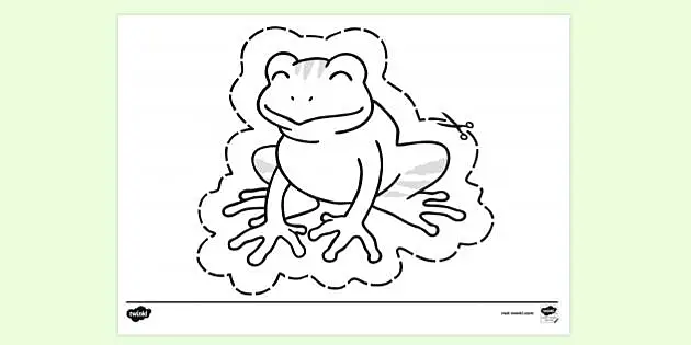 frog feet coloring pages