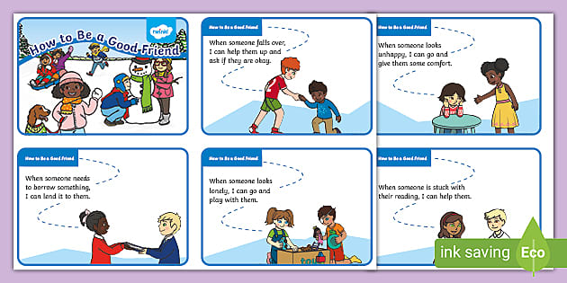 How to Be a Good Friend Flashcards - Teaching Resource - Twinkl