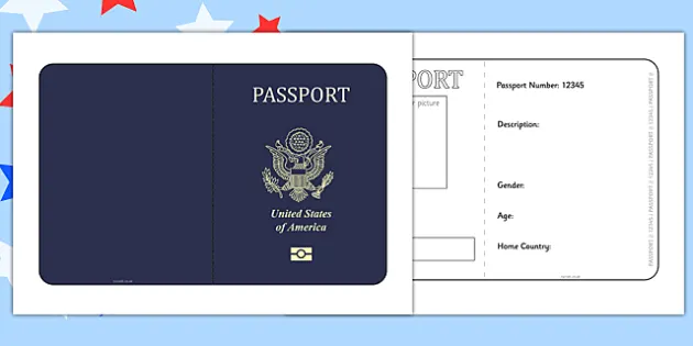 passport inside template