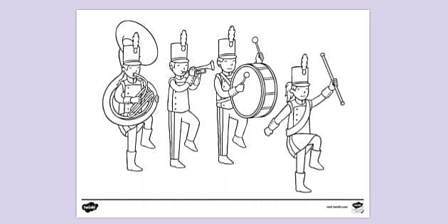 FREE Marching Band Colouring Sheet Colouring Sheets