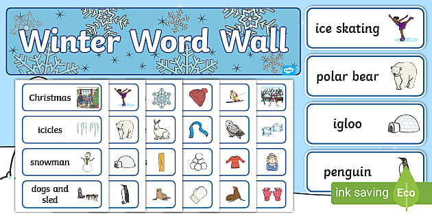 Winter Word Wall Activities | Word Wall Activities
