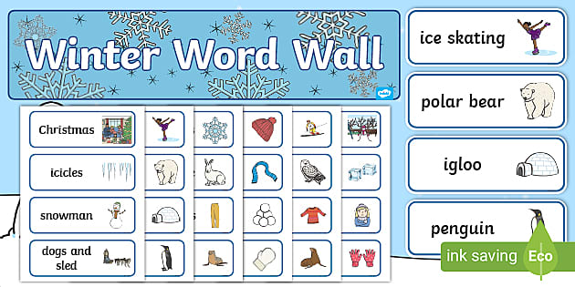 Christmas Vocabulary Word Wall