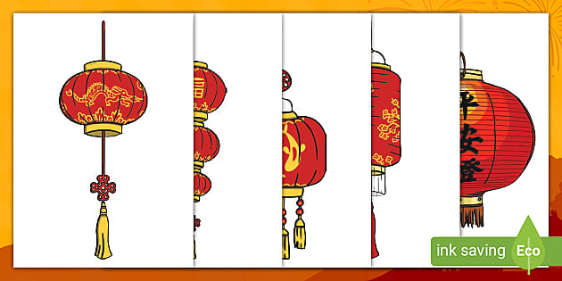 👉 Paper Lanterns - Free Chinese Style Lanterns - Twinkl