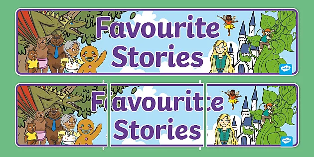 Favorite Stories Display Banner (Teacher-Made) - Twinkl