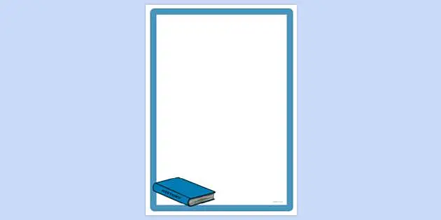 school book border