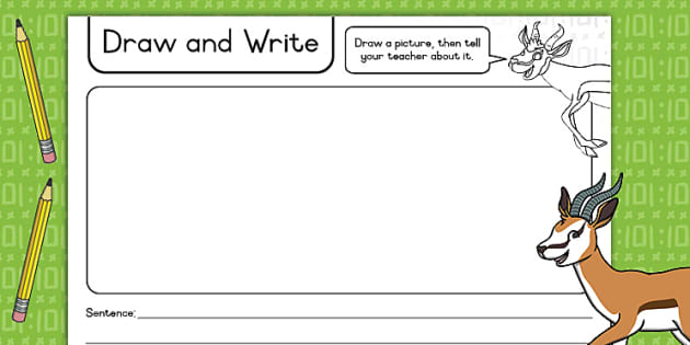 Draw and Write (Sentence) (teacher made) - Twinkl