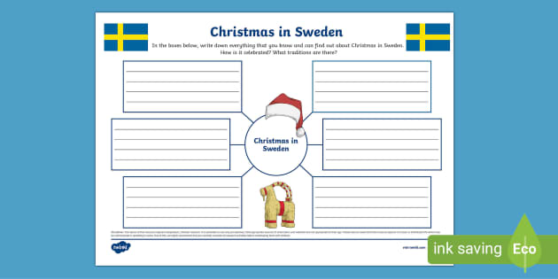 Christmas In Sweden Mind Map Teacher Made Twinkl