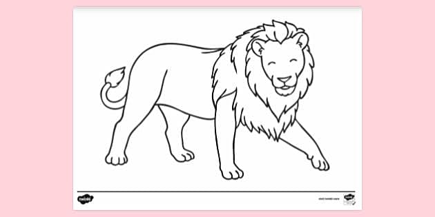 FREE! - Printable Lion Colouring Pages | Colouring Sheets