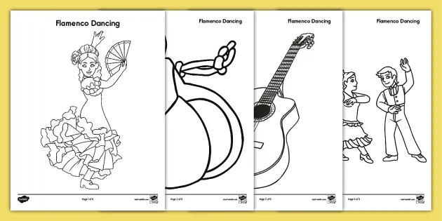 free coloring pages dance musical instruments