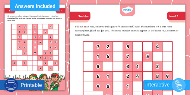 Year 6 Sudoku 6 x 6 Worksheet (teacher made) - Twinkl