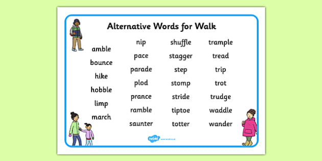 Alternative Words Walk Word Mat (teacher - Twinkl