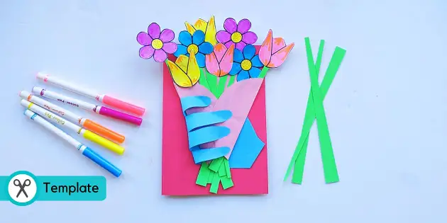 FREE! - Paper Flower Bouquet Craft