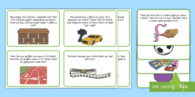 Cardiau Datrys Problemau Rhifedd (teacher Made) - Twinkl