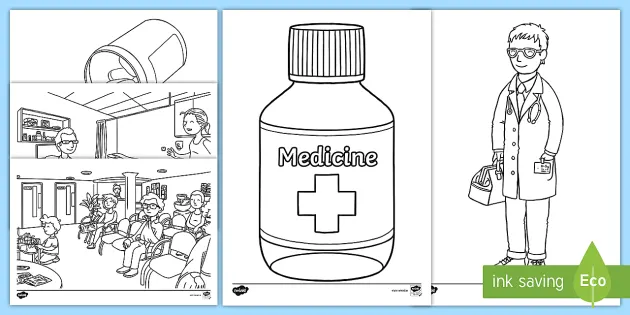 coloring pages for first aid