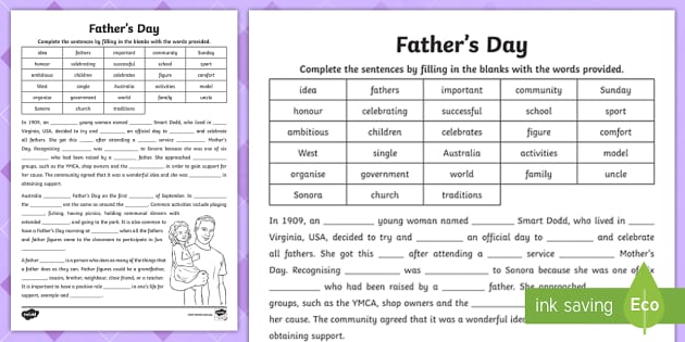 father's day event ideas for church
