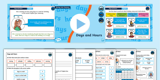 👉 White Rose Maths Compatible Year 3 Hours in a Day Mastery