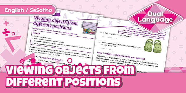 Grade 4 - Maths - Term 3 - Viewing Objects in Different Positions ...
