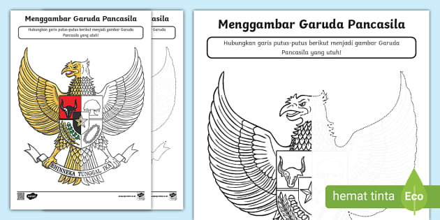 FREE! - Menghubungkan Garis Putus-putus Garuda Pancasila