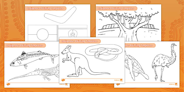Indigenous Australian Painting Templates - Art - F-4 indigenous-australian-painting-templates-art-f-4