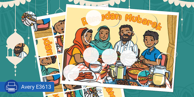 Ramadan Mubarak - Fix the Picture - Sticker Activity