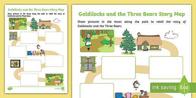 goldilocks-and-the-three-bears-story-map-activity-twinkl