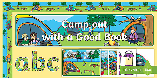 Camp out with a Good Book Display Pack (professor feito)