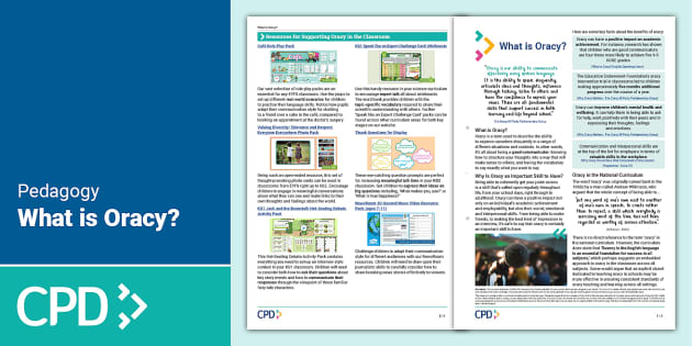 What is Oracy? (teacher made) - Twinkl